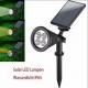 2W Solar LED Erdspiessstrahler Garten Wandlampe Warmweiß/Kaltweiß/Auto RGB IP65